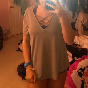 Really cute criss cross shirt